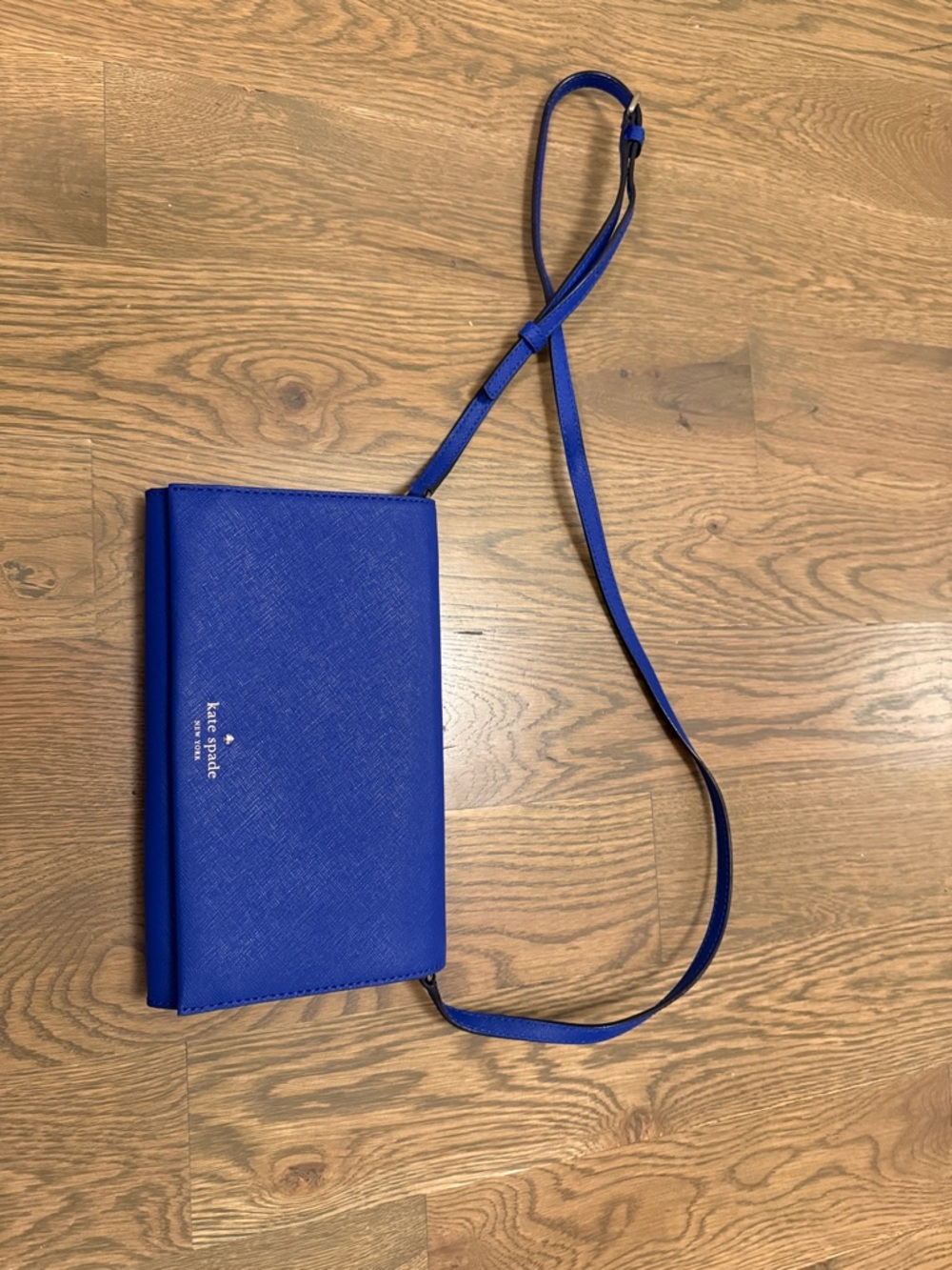 kate spade royal blue crossbody wallet
